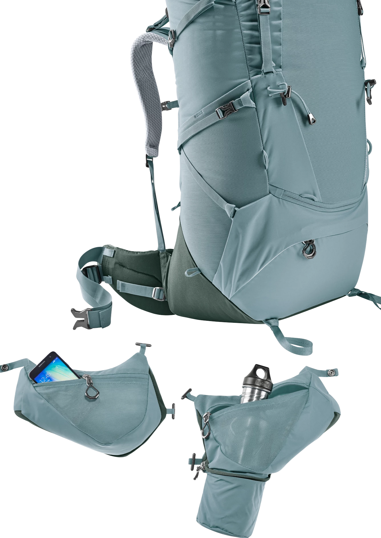 DEUTER AIRCONTACT CORE 65 +10 WOMENS HIKING PACK 10 DEUTER AIRCONTACT CORE 65 +10 WOMENS HIKING PACK - Image 10