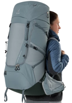 DEUTER AIRCONTACT CORE 65 +10 WOMENS HIKING PACK 18 DEUTER AIRCONTACT CORE 65 +10 WOMENS HIKING PACK -Wildernessshop Shop Deuter aircontact core 65 10 sl shale ivy 8
