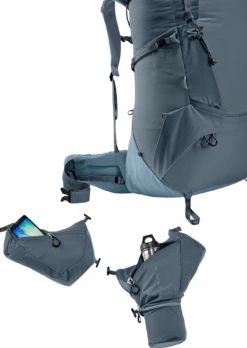 DEUTER AIRCONTACT CORE 70+10 MENS HIKING PACK -Wildernessshop Shop Deuter aircontact core 70 10 graphite 10