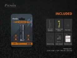 FENIX E01 V2.0 LED TORCH -Wildernessshop Shop E01 V2.0 flashlight included