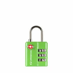 LIFESYSTEMS LIFEVENTURE TSA COMBI LOCK -Wildernessshop Shop LifeSystems tsa combi lock green 1