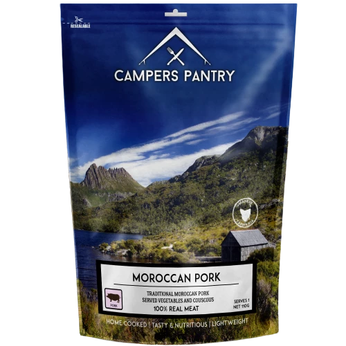 CAMPERS PANTRY MOROCCAN PORK SINGLE SERVE 6 CAMPERS PANTRY MOROCCAN PORK SINGLE SERVE -Wildernessshop Shop Moroccan Pork 3D removebg preview 2048x ba4c8723 9064 4a68 a50a 23db17bc7042