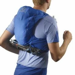SALOMON ADVANCED SKIN 12 WITH FLASKS -Wildernessshop Shop Salomon advance skin 12 with flask blue 5