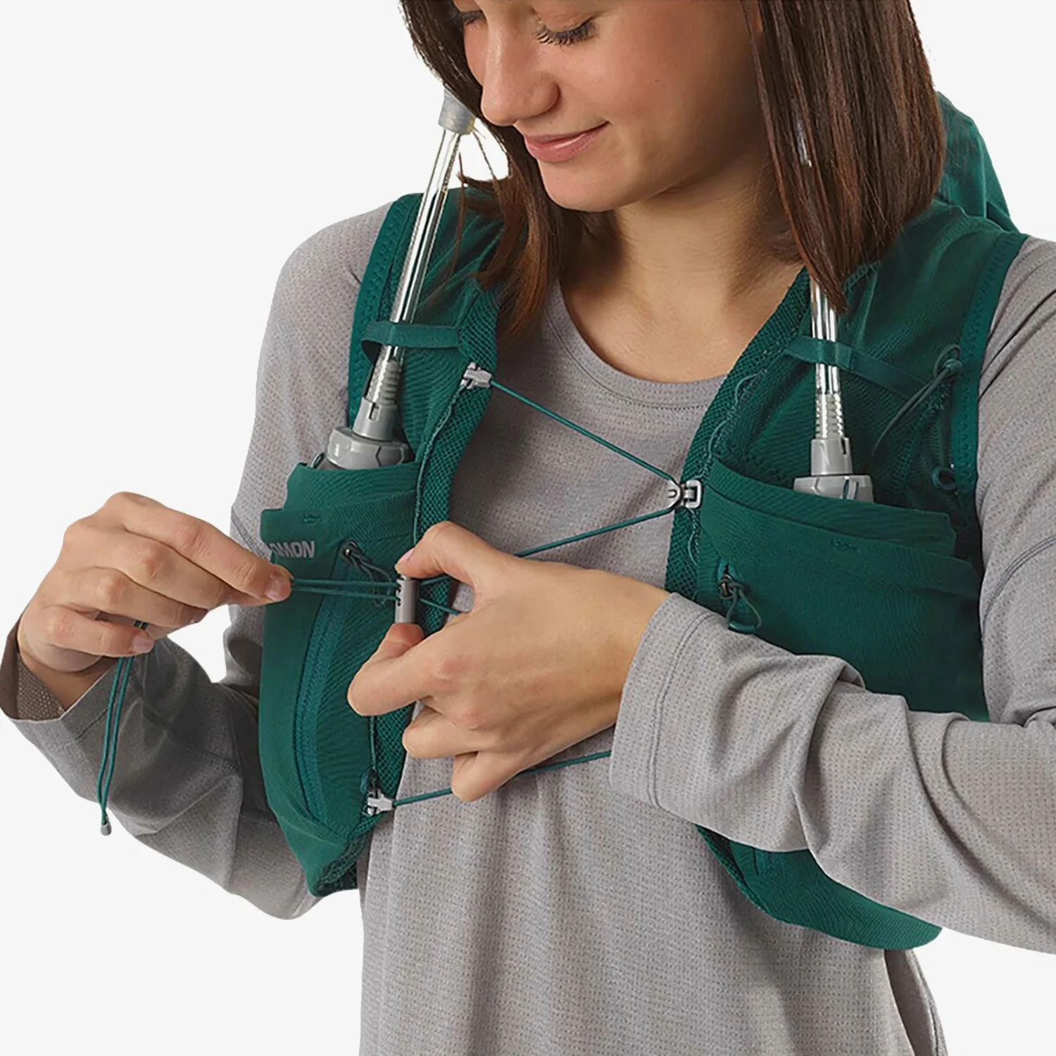 SALOMON ADVANCED SKIN 12 WOMENS WITH FLASKS 7 SALOMON ADVANCED SKIN 12 WOMENS WITH FLASKS - Image 7