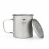 KEITH Single-Wall Titanium Mug With Handle/Lid 550ml (Ti3206)