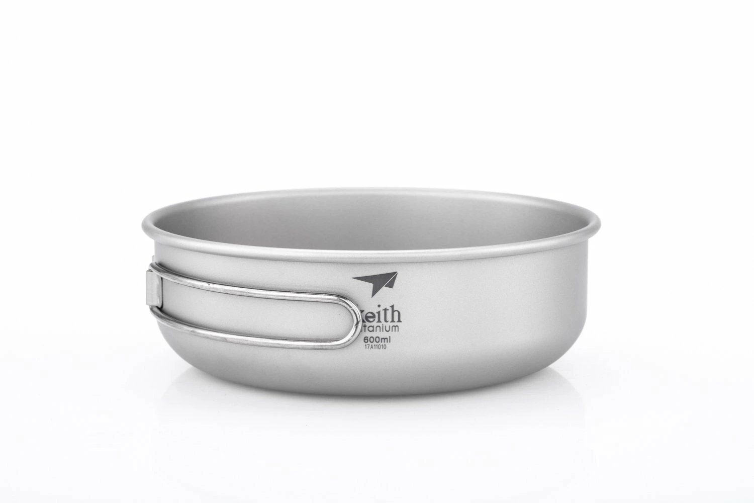 KEITH Titanium Bowl With Folding Handle (Ti5326) 2 KEITH Titanium Bowl With Folding Handle (Ti5326) - Image 2