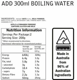 CAMPERS PANTRY OATS WITH APPLE CINNAMON -Wildernessshop Shop image 800x 4fd17432 0de6 42bd a0f1 ef4b0956d6dc