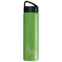 LAKEN STAINLESS STEEL THERMO BOTTLE 750ML -Wildernessshop Shop insulated bottle 075l stainless steel classic wide mouth GREEN
