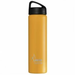 LAKEN STAINLESS STEEL THERMO BOTTLE 750ML -Wildernessshop Shop insulated bottle 075l stainless steel classic wide mouth YELLOW