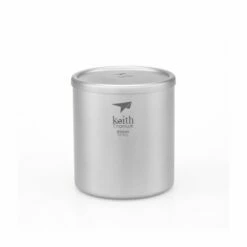 KEITH Double Wall Titanium Mug/Lid With Titanium Cover 600ml (Ti3307) 4 KEITH Double Wall Titanium Mug/Lid With Titanium Cover 600ml (Ti3307) -Wildernessshop Shop keith ti3307 600ml double closed