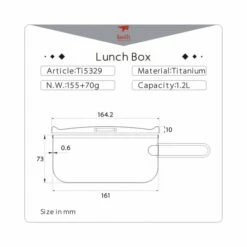 KEITH LUNCH BOX 1.2L (Ti5329) -Wildernessshop Shop keith ti5329 1200ml lunchbox details4
