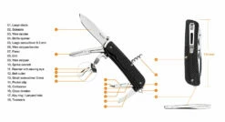 RUIKE LD31 POCKET KNIFE 85MM BLADE Black -Wildernessshop Shop ld31 feature 1