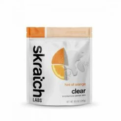 SKRATCH LABS Sport Clear Hydration Drink Mix, Hint Of Orange, 240g, 16 Serves